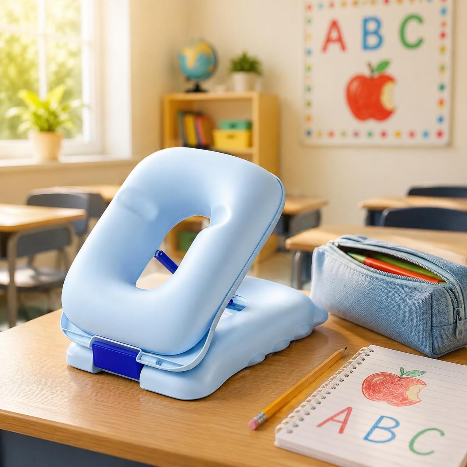 Kinder Brustkissen Schüler Ruhekissen Schreibtischkissen Nickerchenkissen mit Komfortabler Polsterung Und Sicherer Auflage Tragbar für Kurze Lernpausen für Klassenzimmer Nachhilfe Zuhause