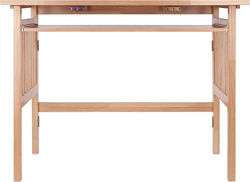 Miniatura 4 de Winsome WoodEscritorio plegable de madera natural