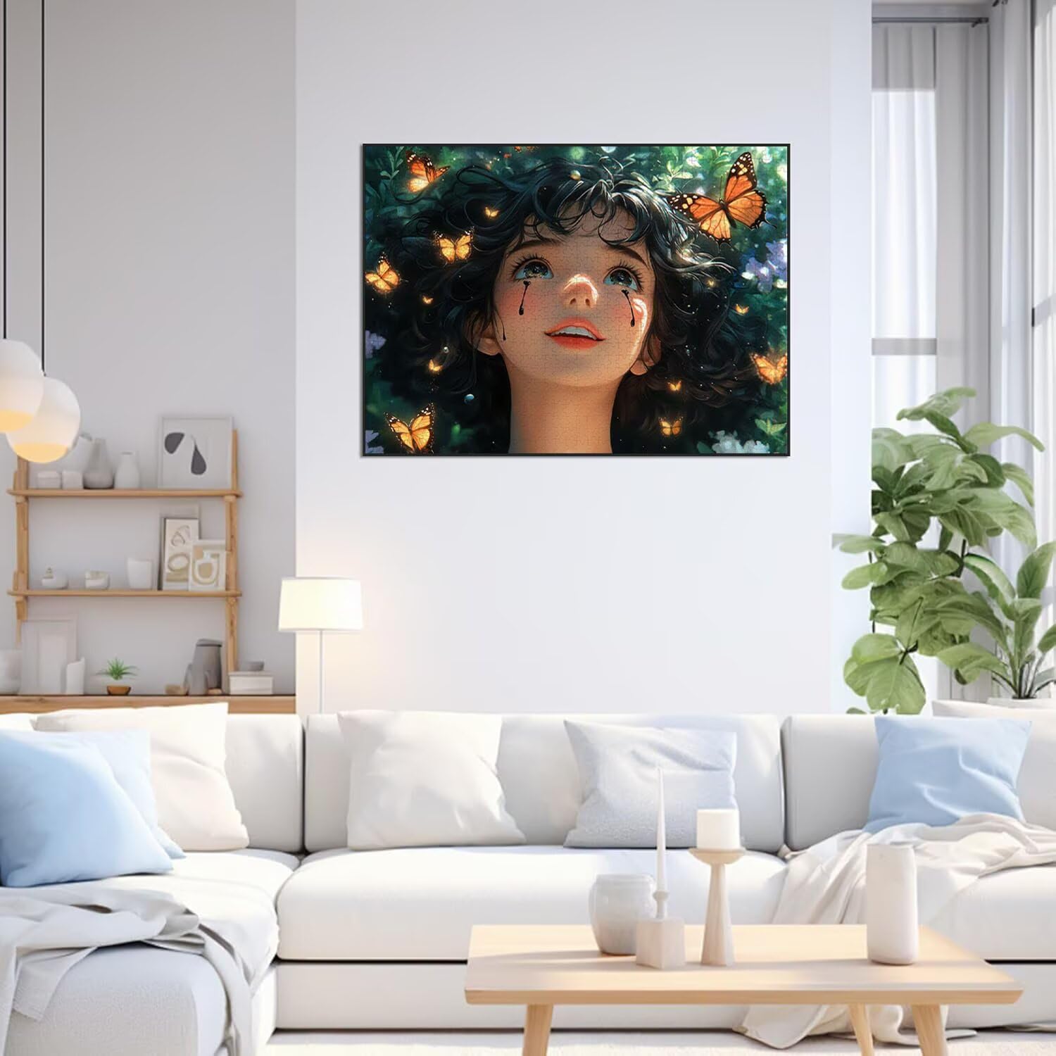 Puzzle 4000 Teile Mädchen Herausforderndes Klassische Puzzles, n-638 | Familienpuzzles, Entspannung Aktivitäten, Schwieriges Kunst Puzzle Schmetterling, Impossible Herausforderndes