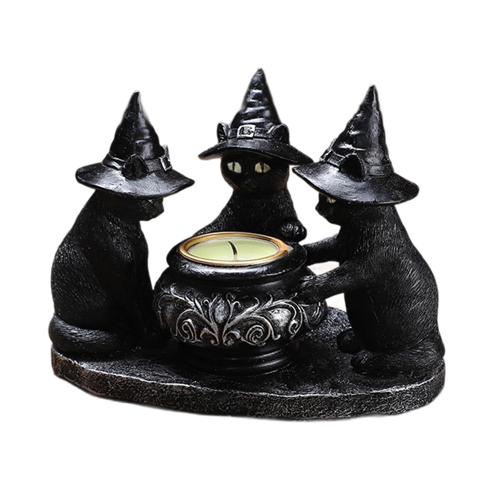 Cats Votive Candleholders Halloween Table Centerpieces with Tealights Home Decor Black Cats Votive Candleholders Halloween Tealight