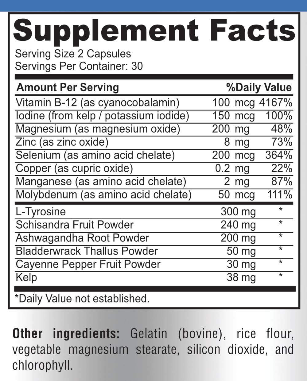 Thyroid Support with Iodine - Metabolism & Energy Support, 60 Capsules — Amazon image 7