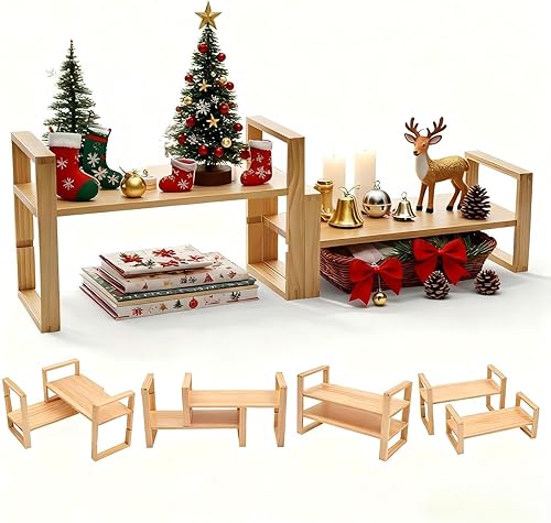 Miniatura 9 de Estante organizador de escritorio, no necesita montaje, soporta 130 libras para organizadores de escritorio y accesorios, estantería de esquina para