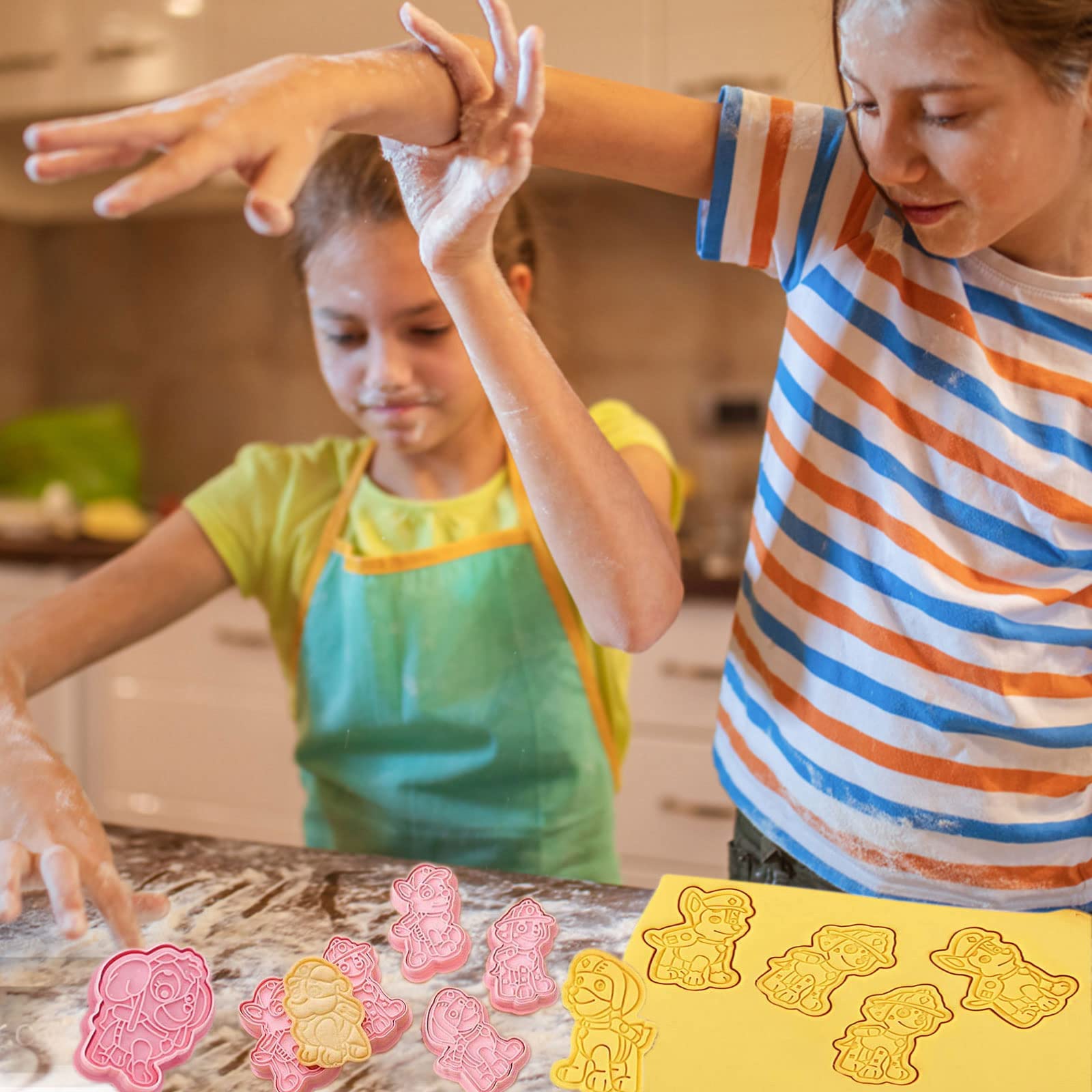 Lot De 8 Emporte-pièces De Noël En Relief 3D Moule à Biscuits Pour