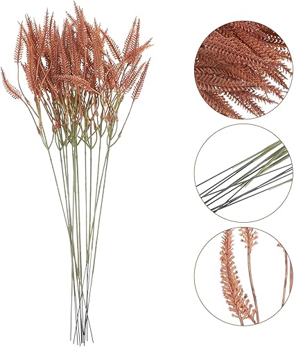 Miniatura 4 de VOSAREA Planta artificial DIY cola de conejo hierba arreglo floral de boda decoración de plantas falsas decoración del hogar