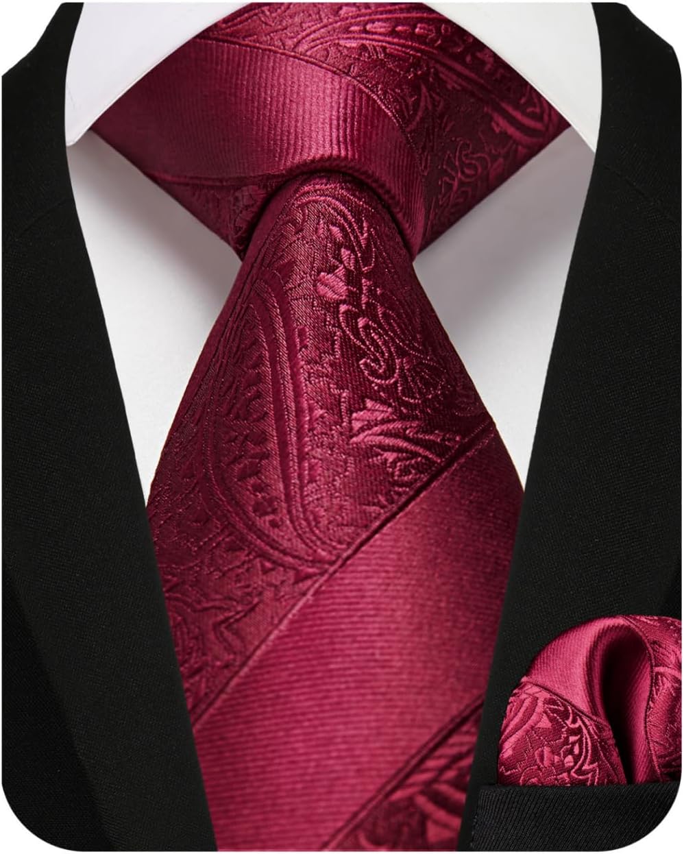 Enlision Boys Tie Kids Necktie with Pocket Square Set Ties for Boy Formal Neck Strap Youth Tie for Kids Party School