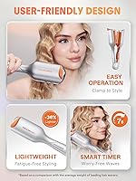 Vista 4 de SHEGLAM Hair Beach Babe - Ondulador de pelo de 2 barriles de 1 pulgada con temporizador inteligente y temperaturas ajustables de doble voltaje
