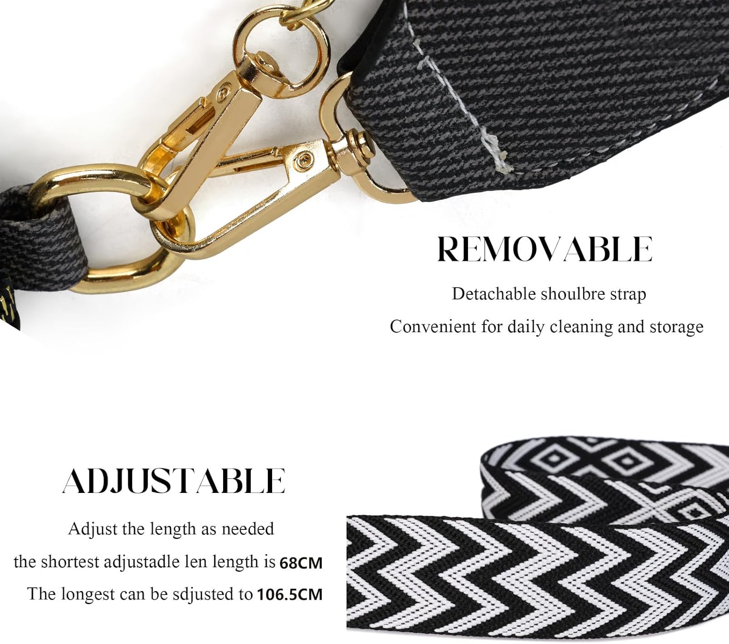 Fashion Waist Packs, Crossbody Fanny Packs for Women Leather Sling Bag Trendy Boho Chest Bags with Adjustable Shoulder Strap Belt Bag for Travel, Gym, Hiking, Cycling - Image 5