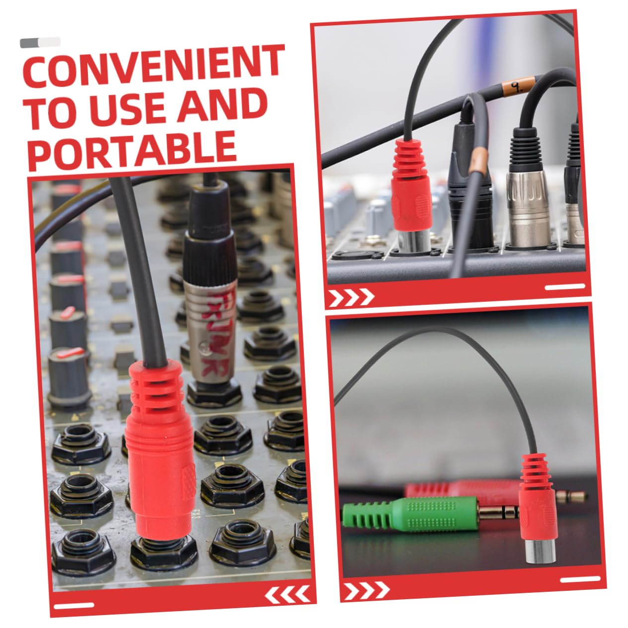 SUPVOX 2Pcs Pin Midi Adapter Cable Audio Adapter for Guitar Bend Design for Easy Connection Stable and Audio Transmission