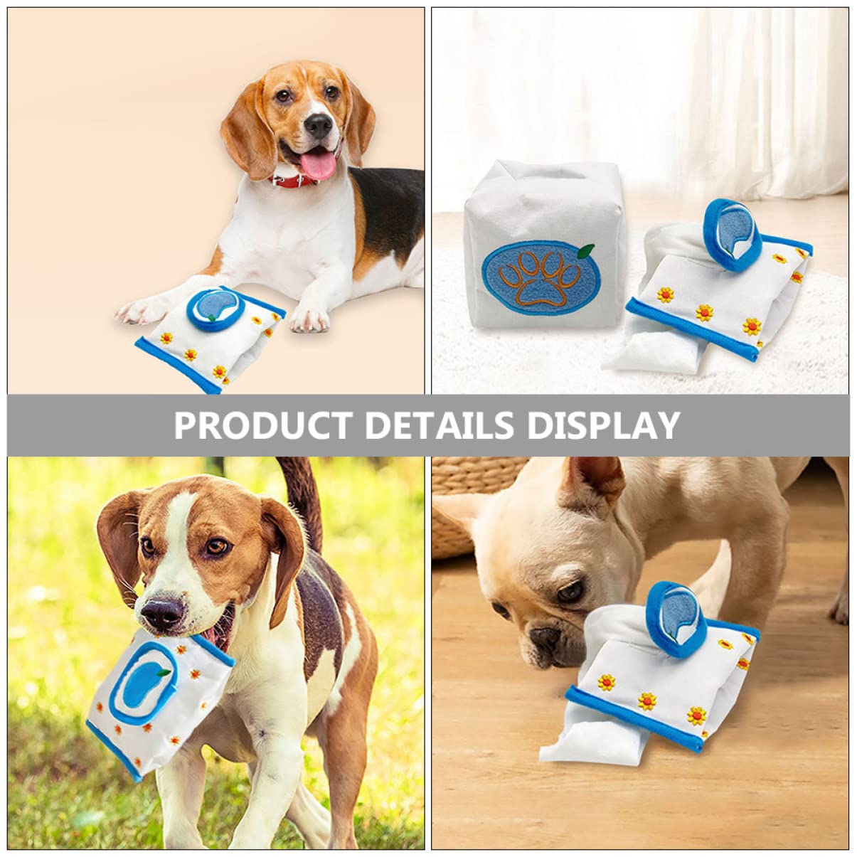 ABOOFAN 6piezas Alfombrillas Interactivas De Alimentación para Perros Juguetes De Extracción De Papel para Entrenamiento De Olores De Forrajeo para Mascotas Fáciles De Limpiar y