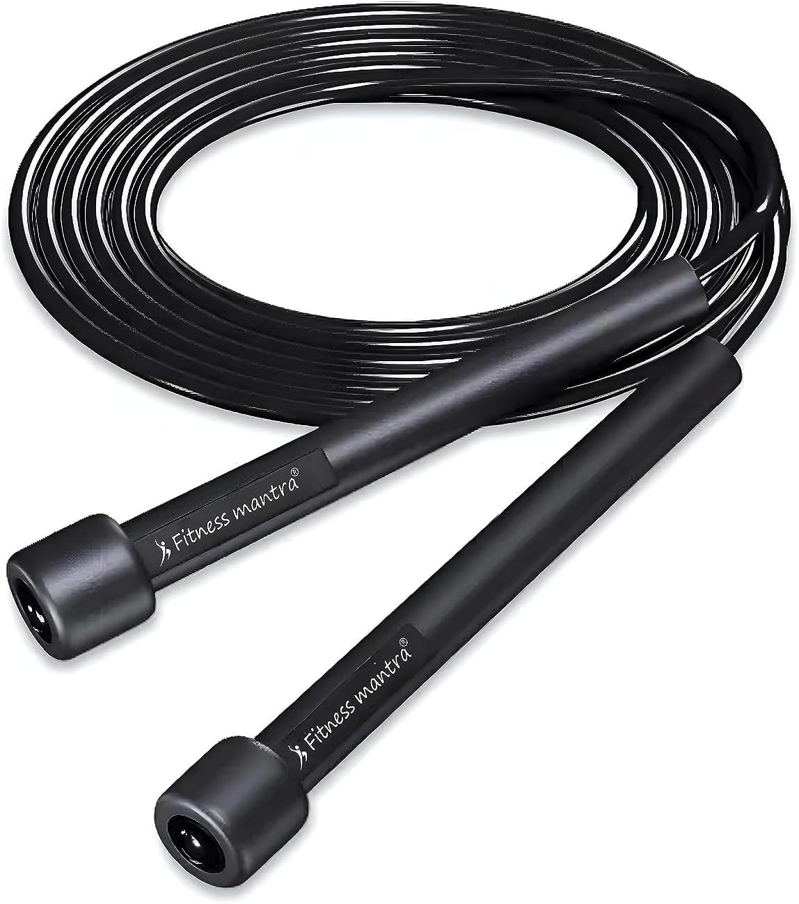 Fitness MantraAdjustable Length Skipping Rope/Jumping Rope for Men and Women (Color- Black, Qty- 1 Pcs.)