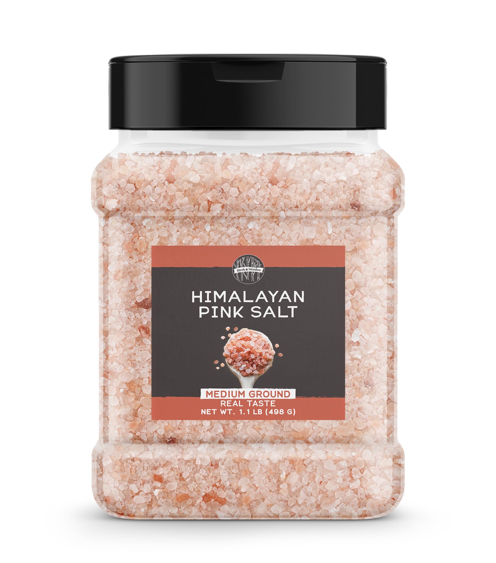 Birch & Meadow Himalayan Pink Salt, 1.1 lb, Sourced from Pakistan, Natural Salt