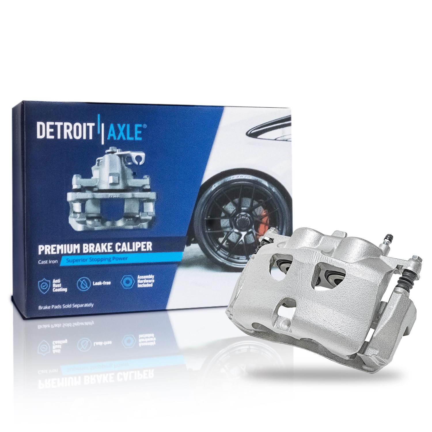 Detroit Axle - Front Right Brake Caliper for 2010-2011 Ford F-150