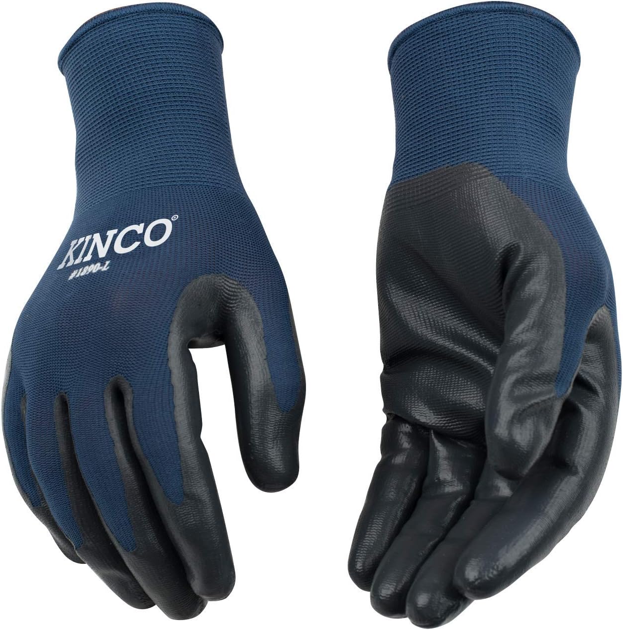 Kinco Polyester Knit Shell & Nitrile Palm