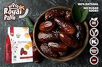 Vista 3 de Royal Palm Deglet Noor Dates 16oz (Paquete de 1) – Dátiles Secos Naturales Sin Hueso para Hornear – Sin OGM, Kosher, Crudos, Sin Azúcar Añadida