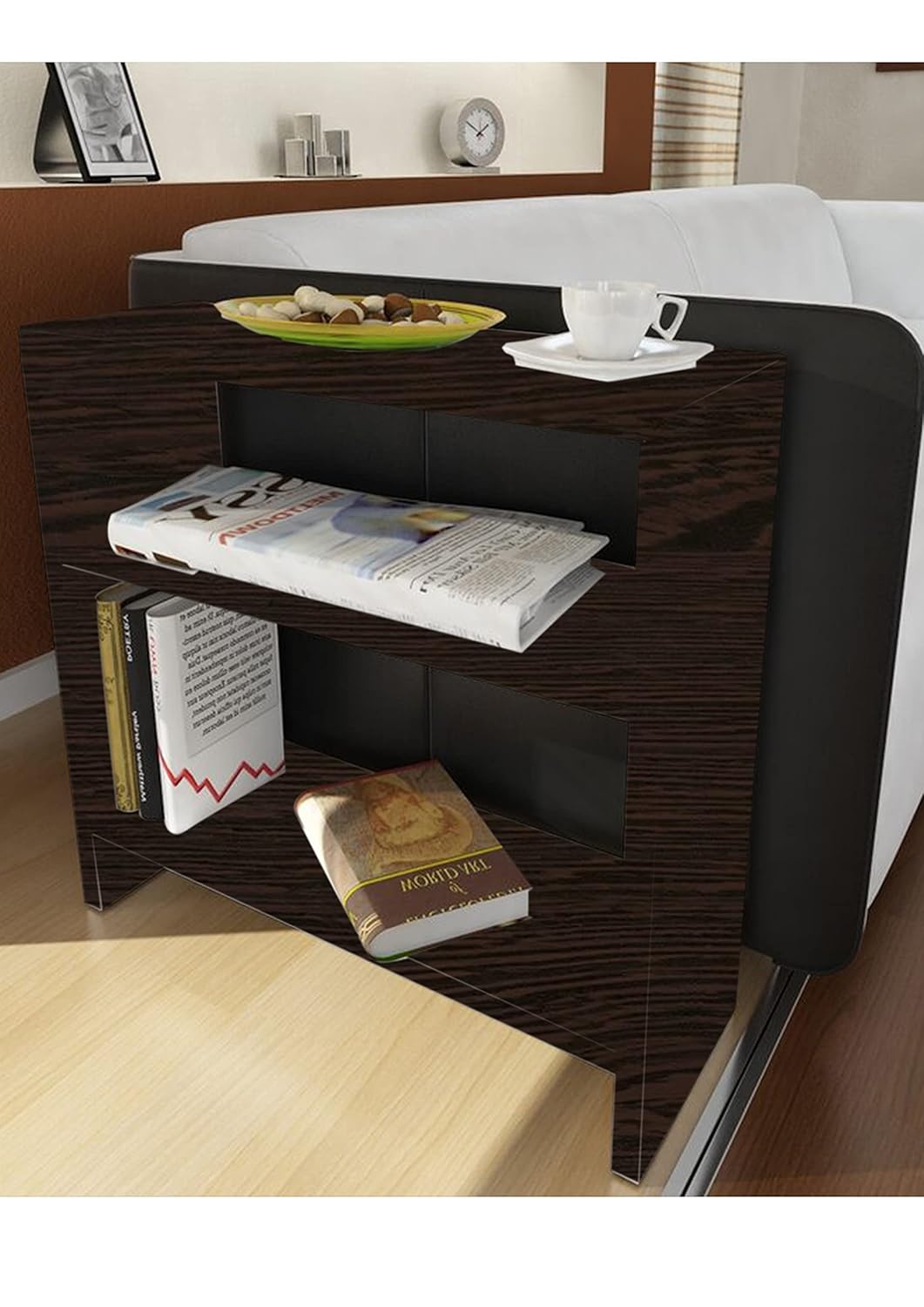 Heera Moti Engineered Wood Corporation Ole Side Table, End Table,Sofa