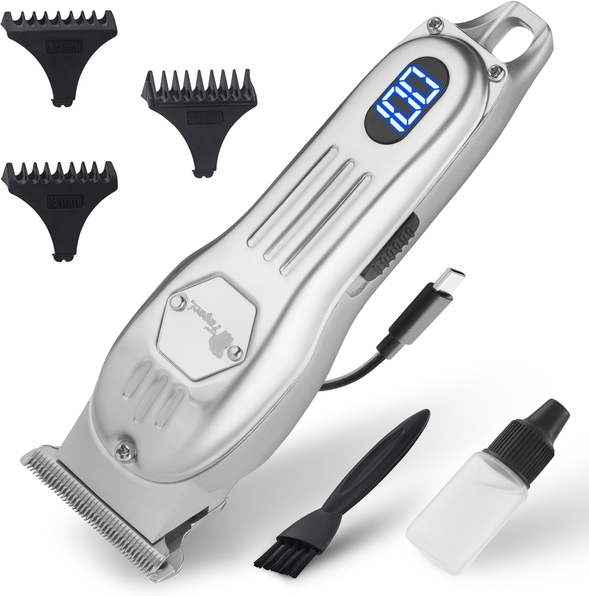Hair Trimmer Men Extremely Fine Cutting, Zero Gap T Blade Trimmer for Men, Beard Trimmer, Professional Hair Trimmer, Electric Beard Trimmer
