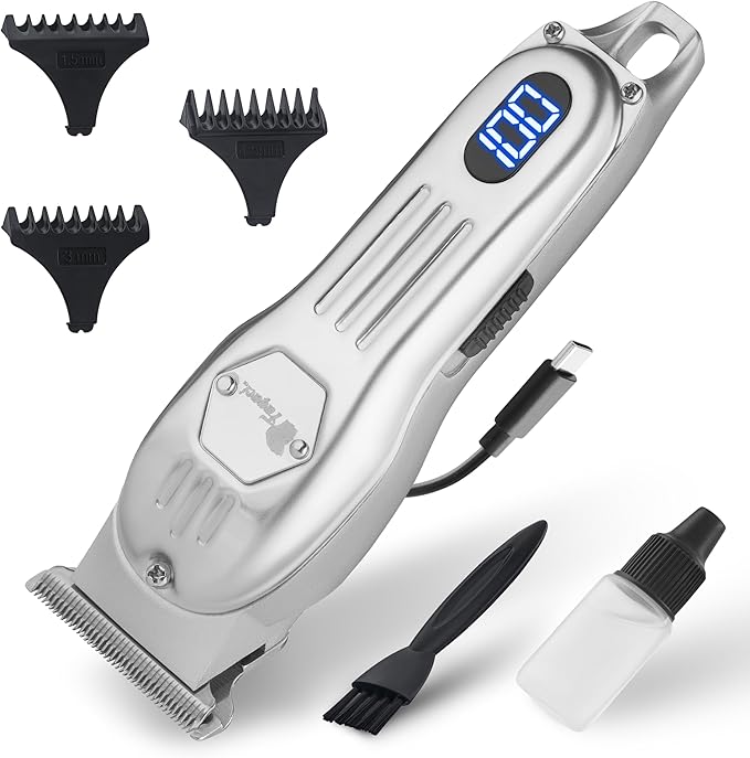 Fagaci Cordless Trimmers for Barbers Extremely Fine Cutting, Zero Gap TLiners Clippers for Men
