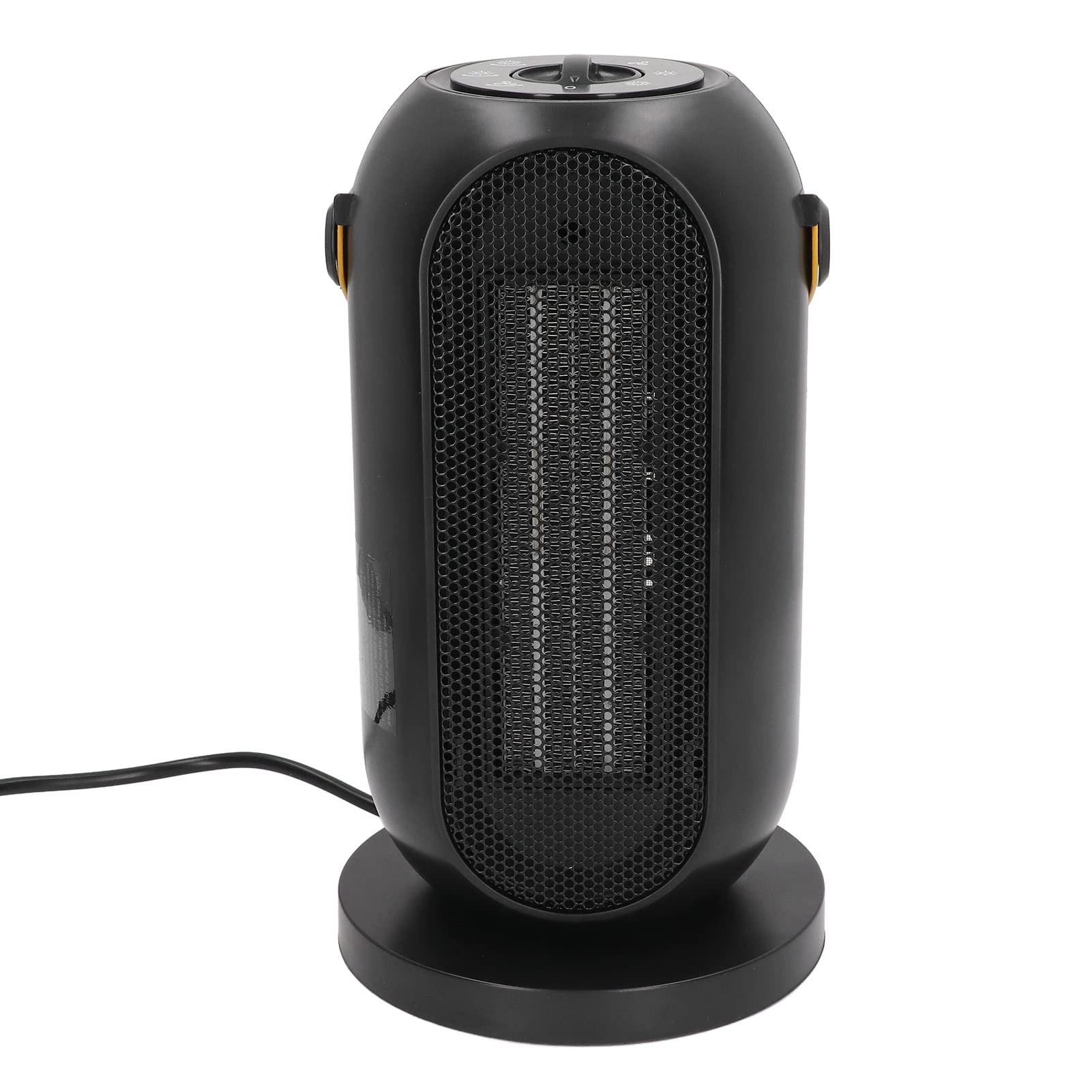 Fdit Stufa Elettrica Oscillante, Termoventilatore Portatile con (Spina | Riscaldamento Rapido 1200W, ABS e PU, Spegnimento Auto Anti-ribaltamento e Surriscaldamento, Silenzioso per Camera e Ufficio