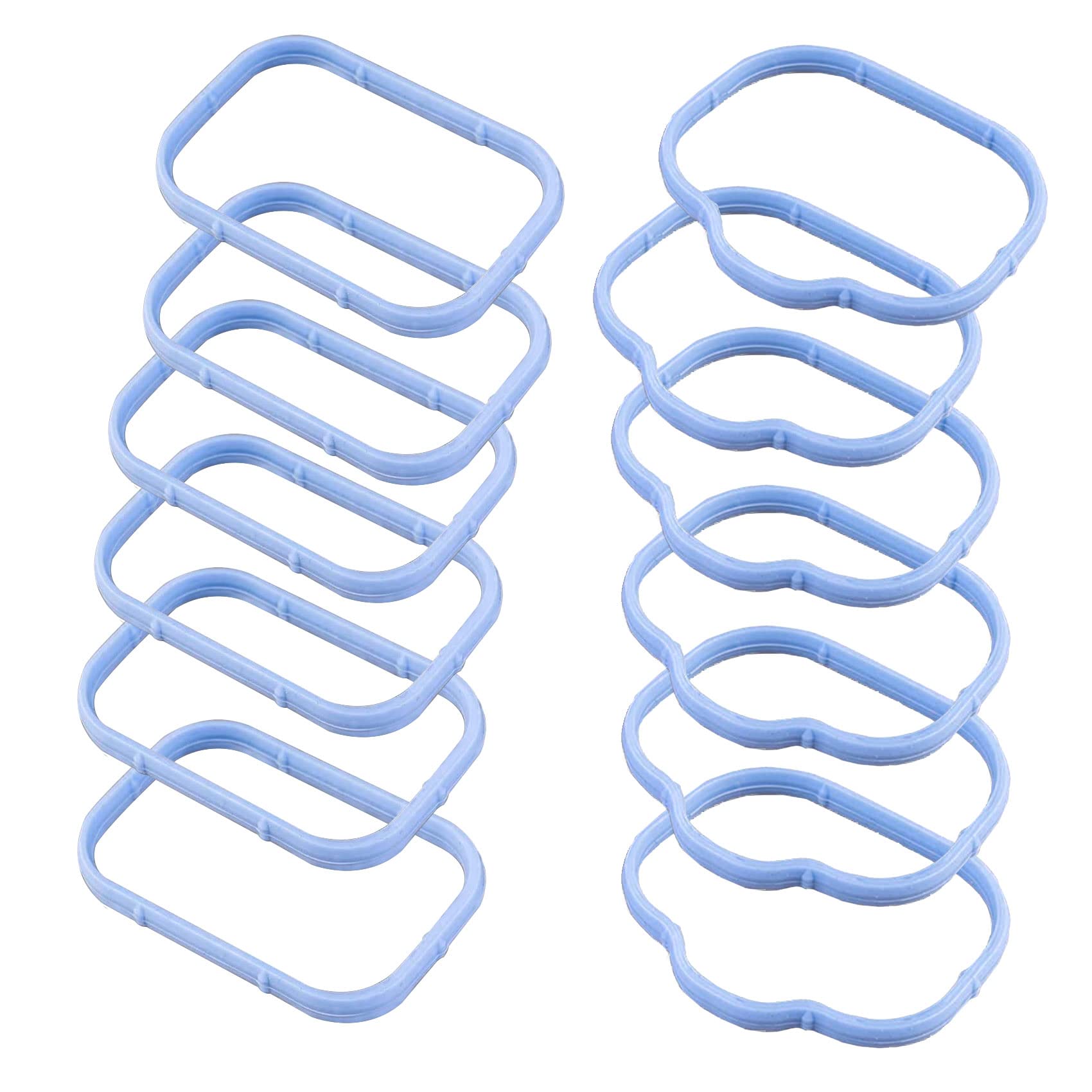 Intake Manifold Gaskets Lower & Upper Gasket Plenum Set, Intake Manifold Rubber Sealing Gasket Compatible with Dodge Chrysler Jeep, Replaces# 5184562AC 5184331AC