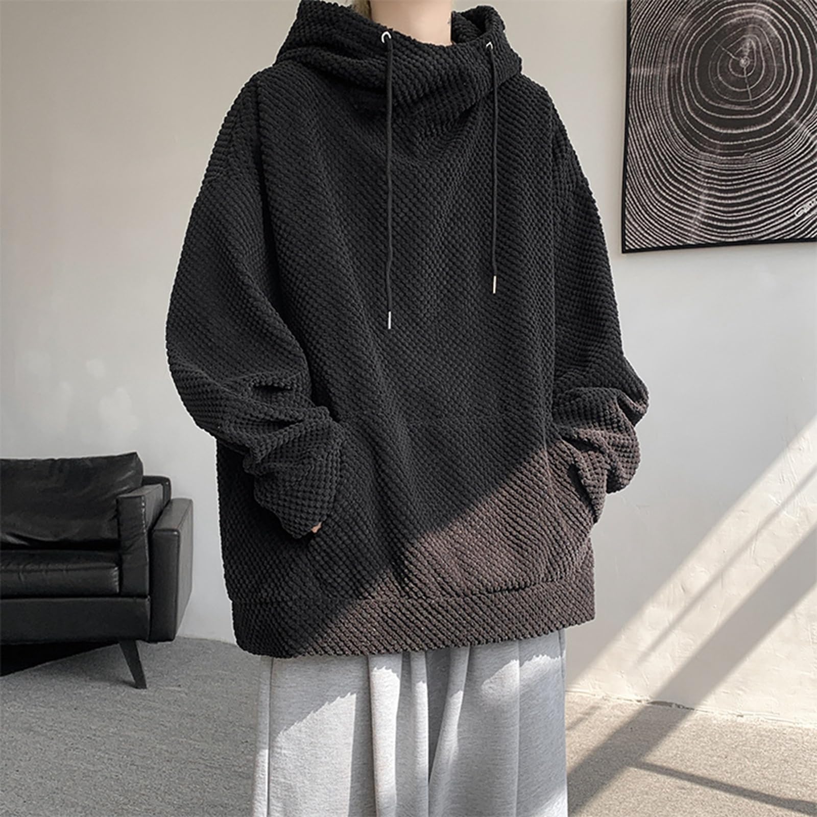 Felpe con Cappuccio in Velluto A Coste Harajuku Uomo Streetwear di Alta qualità Sciolto Y2k Felpe con Cappuccio Hip Hop Abbigliamento per Coppie Pullover Femminili