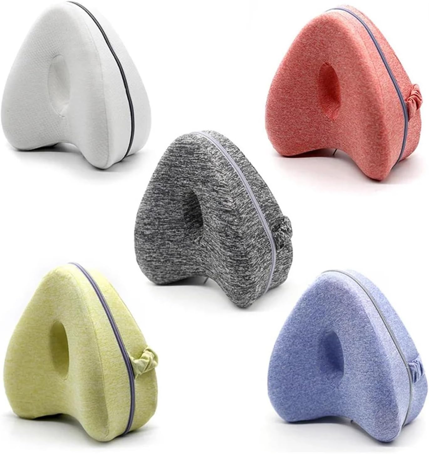 A Pcs Memory Foam Home Pregnant Woman Leg Clamp Pillow Ergonomic Leg Support Pillow Relieves Sciatica Back and Hip Pain(White)