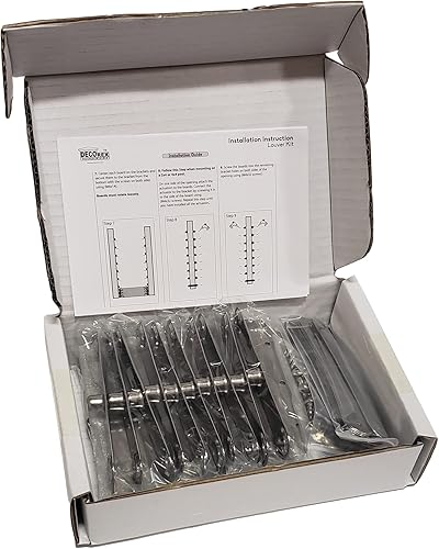 Miniatura 7 de Juego de herrajes para persianas y persianas, kit completo para 11 tableros, acero inoxidable - DHLH-01