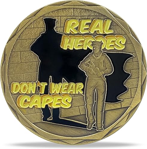 Miniatura 2 de Moneda de desafío de agradecimiento a un millón para oficiales de policía, héroes, aplicación de la ley, ficha de apreciación de línea azul fina,