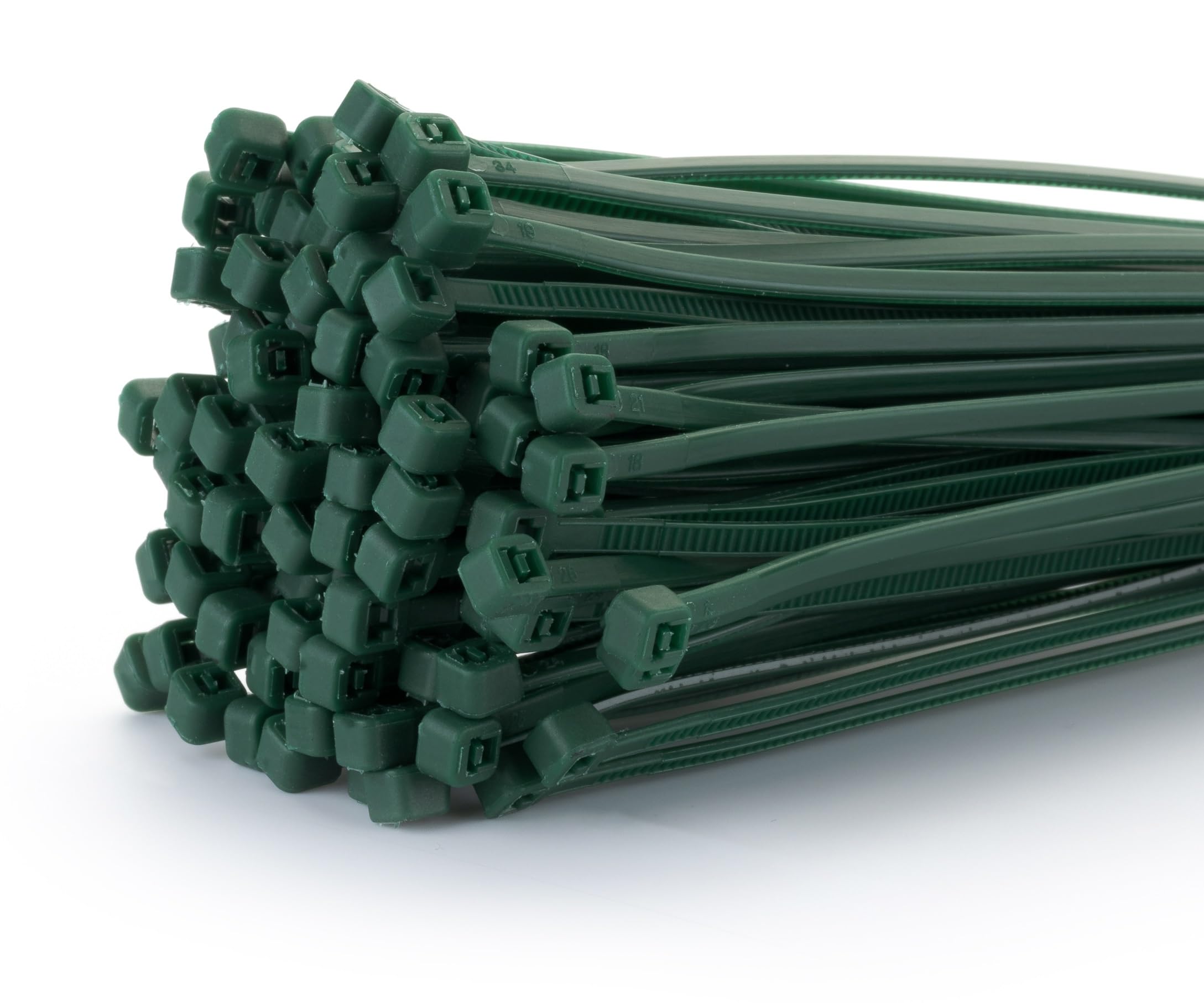 Fix&Easy Kabelbinder 2,5x200mm dunkel grün passend zu RAL 6005 Moosgrün 150 Stück UV- und Wetterbeständig Set für Garten Blätterzaun Blickschutz Pflanzstäbe Rankstäbe Doppelstabmatten Sichtschutz Zaun