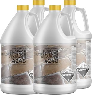 DeckGeneral Surface Efflorescence Remover 4248 | Efflorescence & Rust Stain Remover | Waterproofing & Sealant Prep | Case
