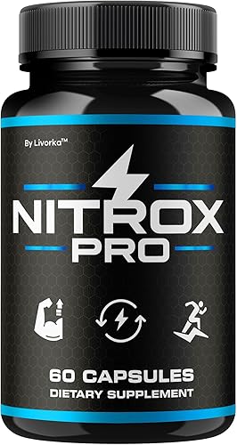 Nitrox Pro Cápsulas  Ingredientes naturales oficiales de NitroxPro Support Advanced Formula  Máxima fuerza, Nitrox Pre pastillas suplemento para
