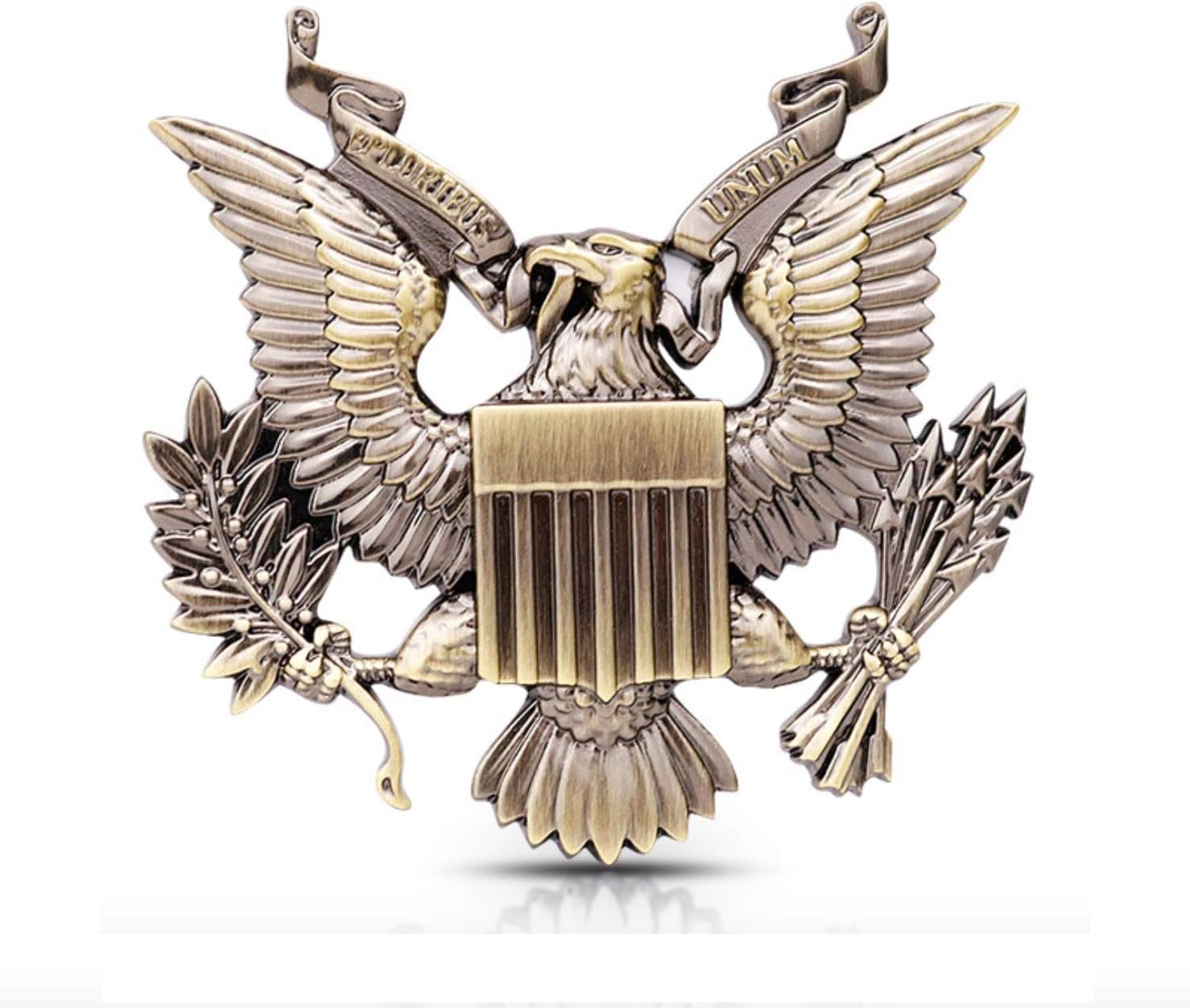 United States Military US Army Metal Car Emblem Sticker Decal (Bronze)