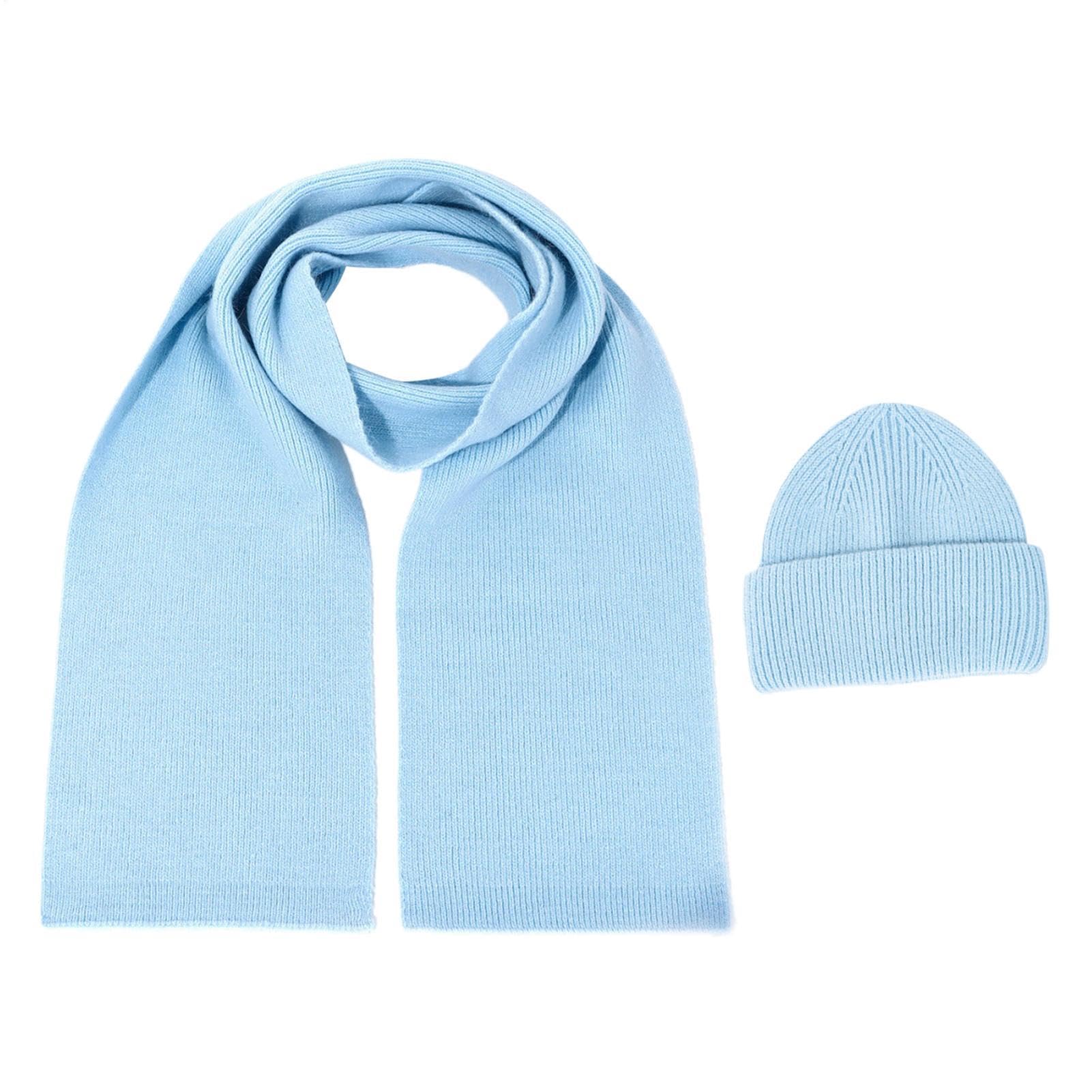 Zestaw czapek i szalików, zimowe ciepłe szaliki dla kobiet, przenośny zestaw szalików, wielofunkcyjne czapki typu beanie do noszenia na co dzień, kemping