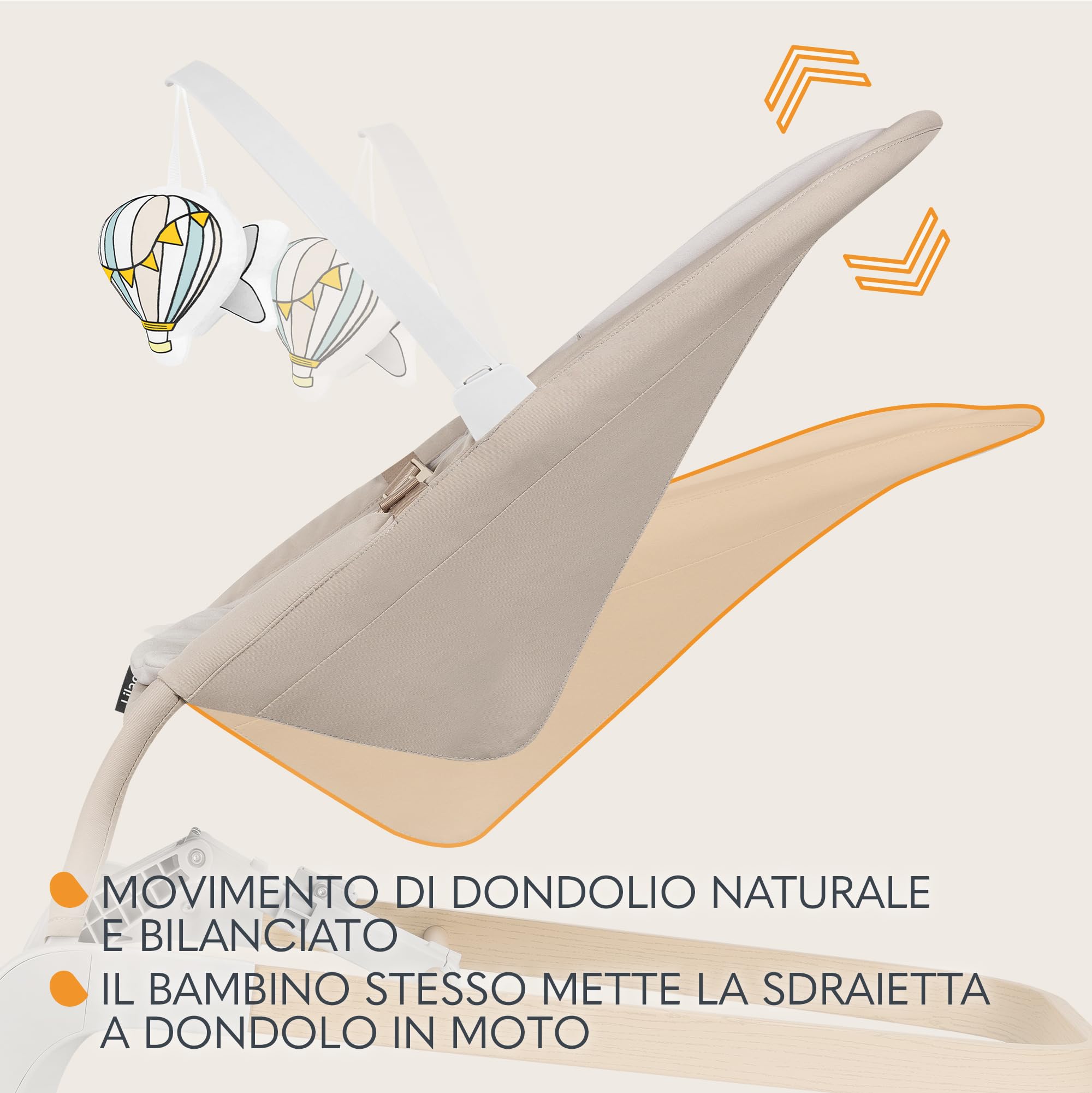LIONELO Lilac Sdraietta Dondolo 2 in 1 Pieghevole per Neonati fino a 9 kg | Da 0 a 6 Mesi, Inclinazione Regolabile, Cinture a 3 Punti, 2 Giochi, Chiusura a Libro, Leggera 3,2 kg