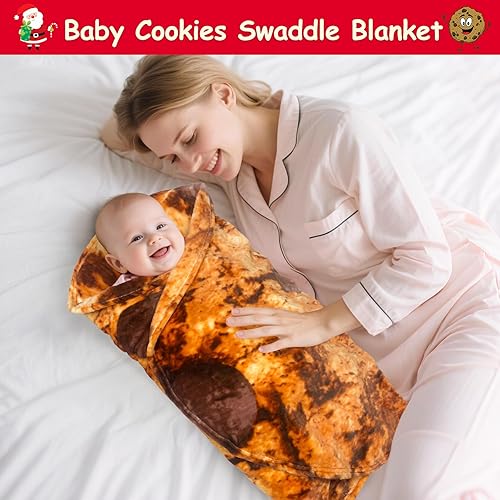 Miniatura 28 de mermaker Cobija de doble cara con estampado de tortilla para burritos Beige