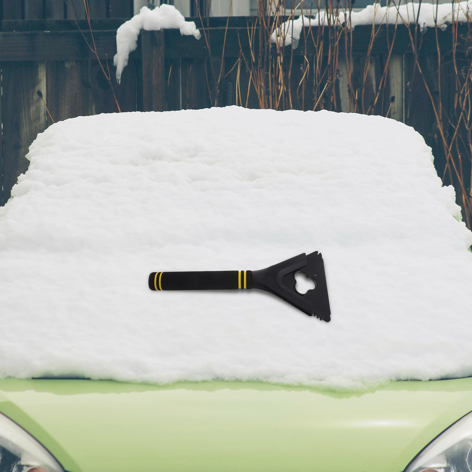 Housoutil 5 Pezzi Raschietto per Ghiaccio Auto Portatile Manico Ergonomico in ABS e Eva, per Rimuovere Ghiaccio e Neve da Parabrezza in Inverno