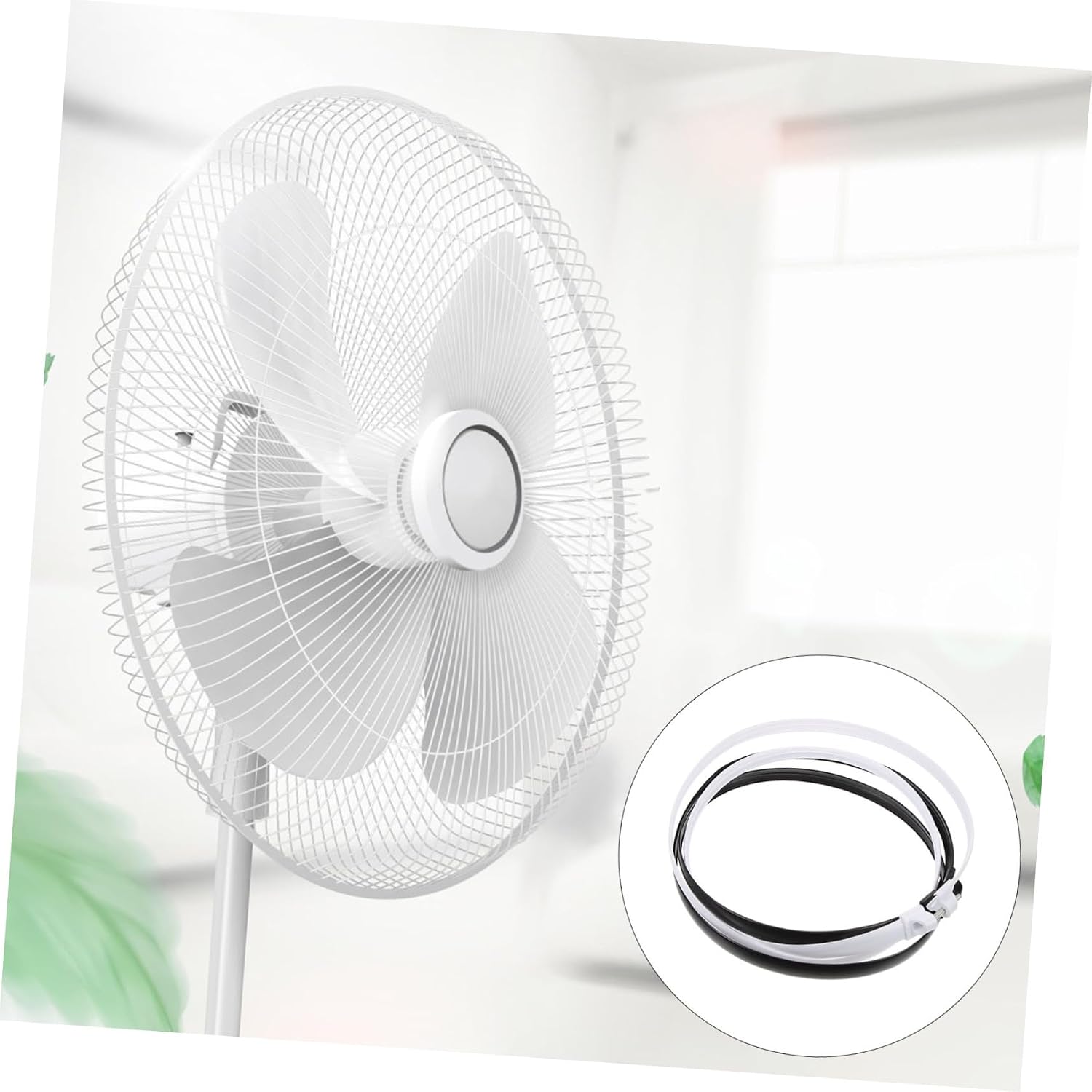 VOSAREA 4sets 2pcs Electric Fan Replacement Parts Plastic Fixed Net for Household Fans Easy to Install Lightweight and Long Lasting 2pcs*4