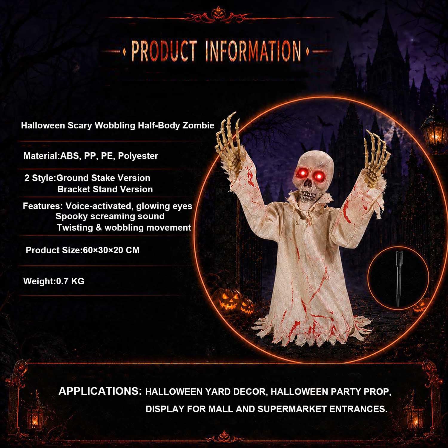 Décoration Animatronic Halloween Extérieur