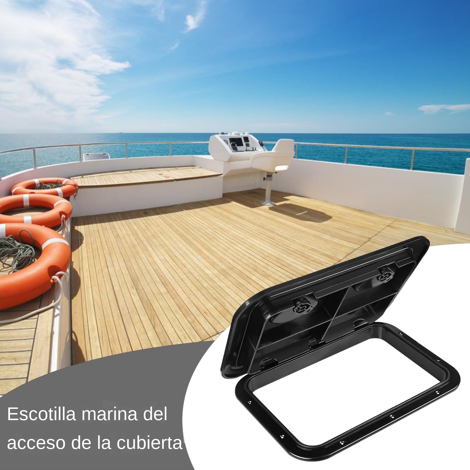 Escotilla Marina | Tapas Rectangulares Para Escotillas De Cubierta,Protección Estanca Multifuncional Para Yates, Caravanas, Kayak Y Actividades Exteriores