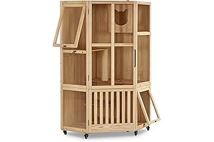 MCombo Indoor Cat Cage Villa With Scratching Post