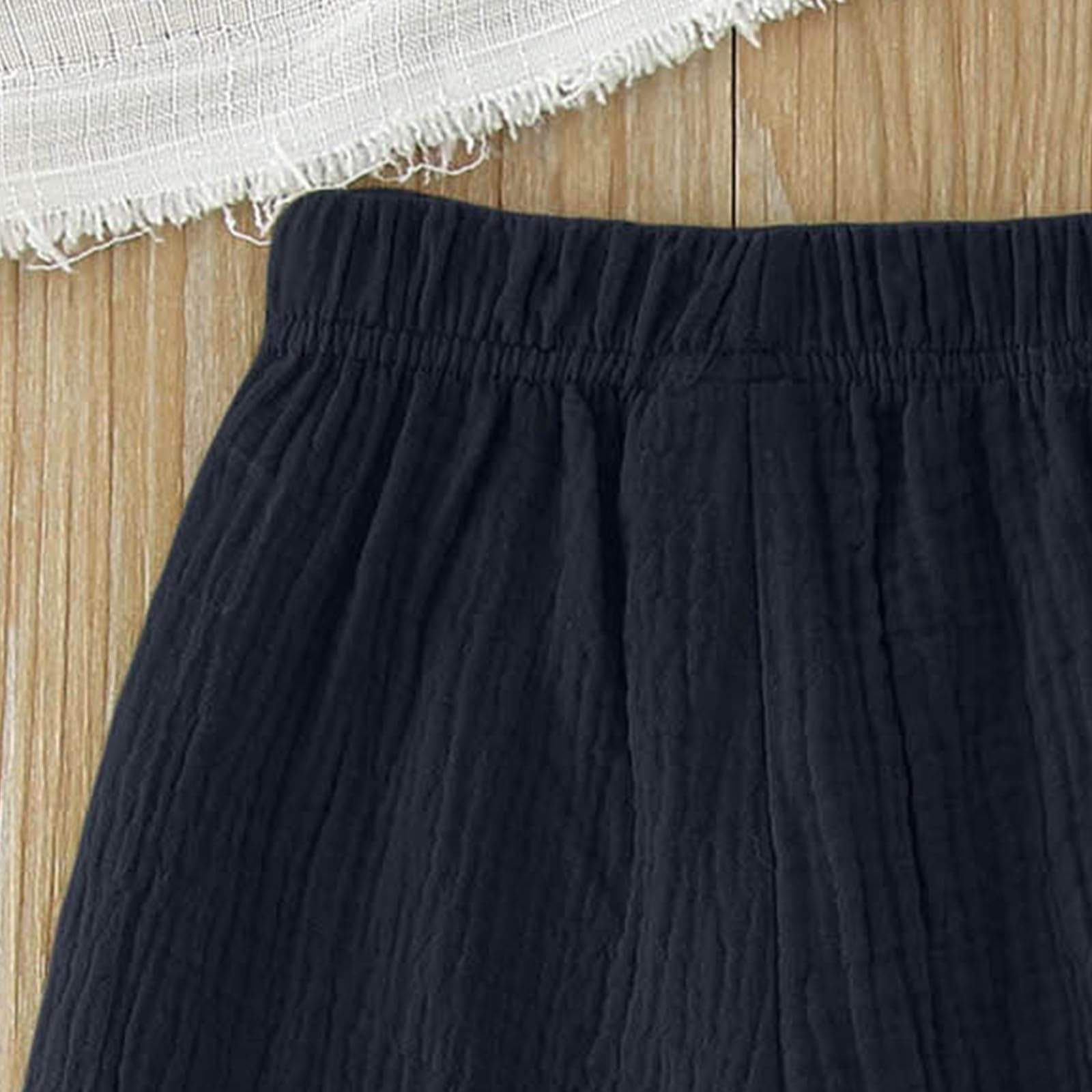 Genérico Pantalones Baggy Niño Pantalones Holgados de Moda para Niños y Niñas en Colores Sólidos Primavera Verano