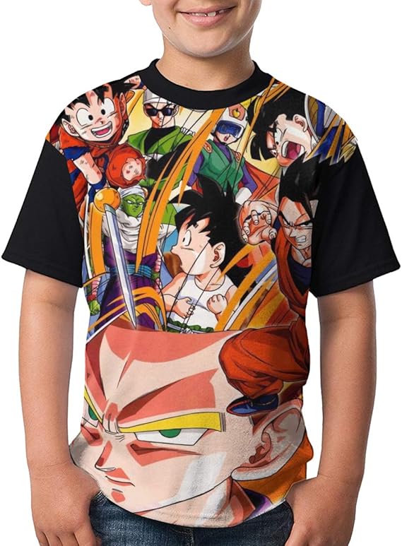 Amazon Co Jp 夏季 ドラゴンボール超 3 子供服 Tシャツ キッズ 柔らかい 半袖 男の子 女の子 イベント 服 薄手 通気性 アニメ かわいい プリント Tシャツ ファッション