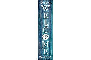 2 Ft Coastal Wooden Welcome Sign For Front Door