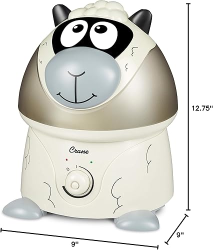Vista 9 de Crane Adorables Ultrasonic Humidifiers for Bedroom and Baby Nursery, 1 Gallon Cool Mist Air Humidifier for Large Room or Kid's Room, Humidifier