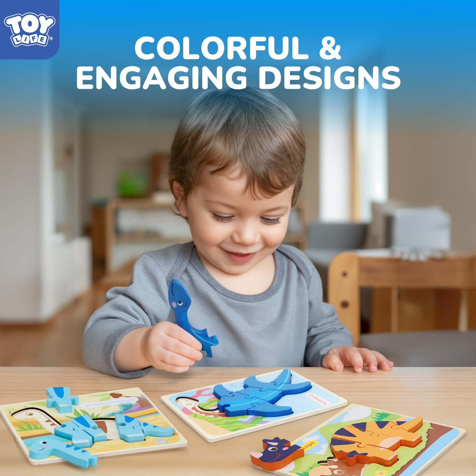 yunn⭐︎kids LIFE Amazon.com: TOY Life Toddler Puzzles Ages 2-4, Wooden Puzzles for