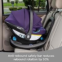 Vista 4 de Diono LiteClik30 RXT SafePlus Infant Car Seat and Base, Rear-Facing for Infants 4-30lbs, SafePlus Engineering, with Infant Insert, UPF 50+ Sunshade
