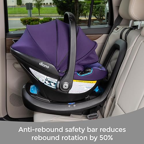 Miniatura 4 de Diono LiteClik30 RXT SafePlus - Asiento y base para automóvil infantil, orientación trasera para bebés de 4 a 30 libras, ingeniería SafePlus