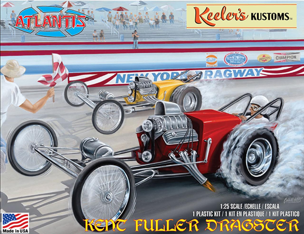 KENT KIDWELL ケント・キッドウェル　ヘッドマーチャントガレージキット Amazon.com: Keelers Kustom's - Kent Fuller Dragster 1/25 Scale