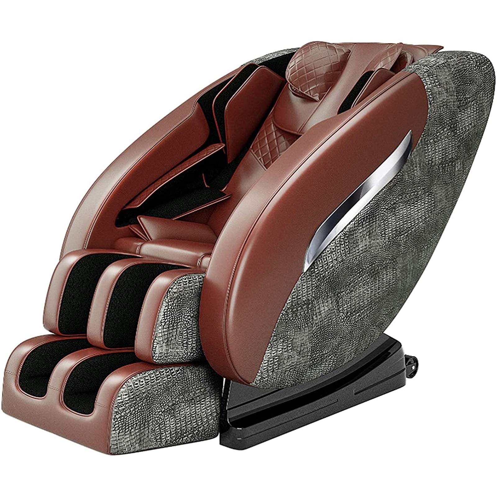 Zero Gravity Massage Chair Recliner, 3D Full Body Rocking Recliner Shiatsu Massage Chair with S-Track Foot Roller Bluetooth Heat