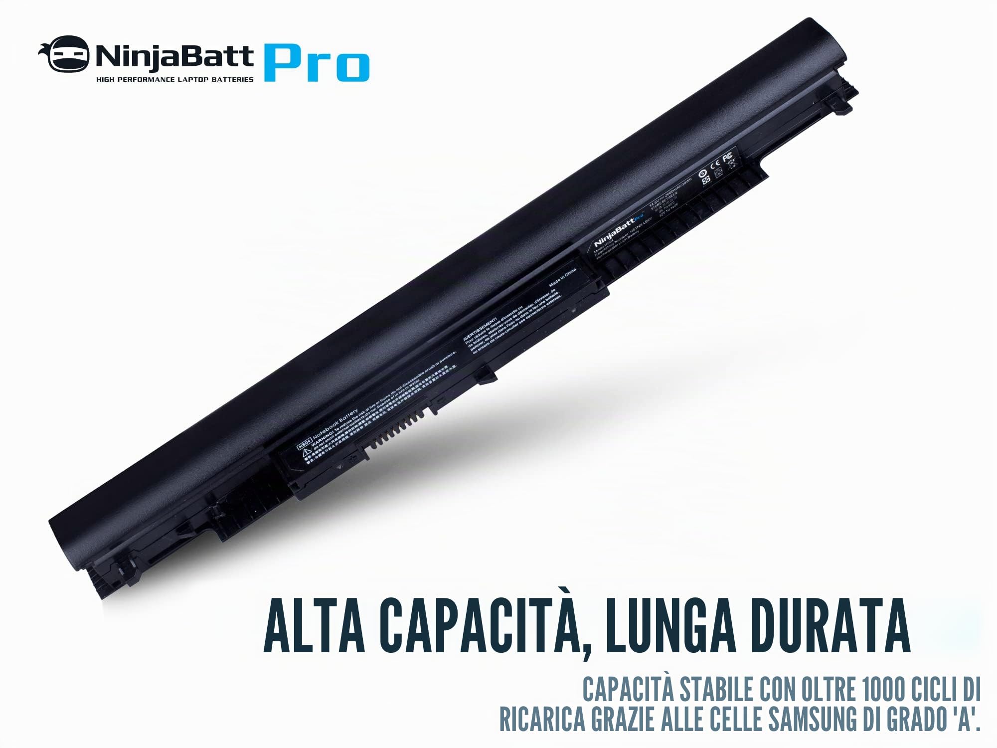 NinjaBatt Batteria Pro per HP 807957-001 807956-001 HS04 HS03 HSTNN-LB6V 807612-421 HSTNN-LB6U 250 G5 807611-421 TPN-C125 15-AF067SA 843532-8532-8532-8532-85 1 – Samsung Celle - Lunga Durata