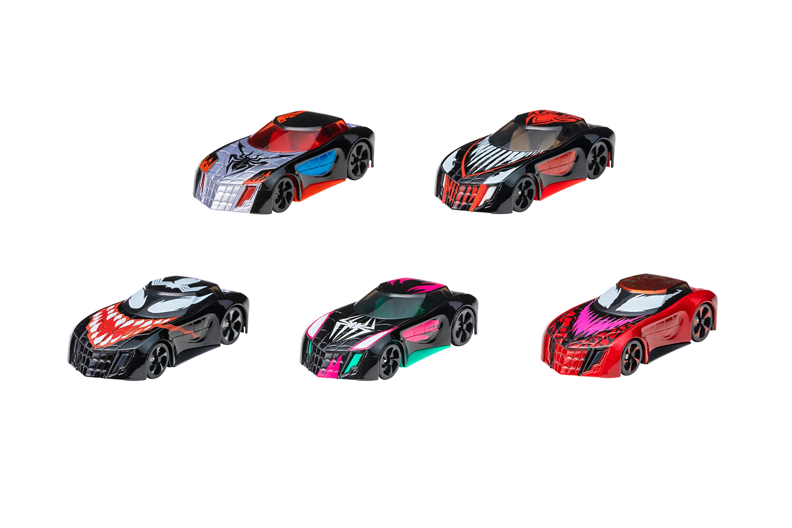 Disney Marvel Go Dc Racing 5Pack Spderman 3 Inch W2, Multicolor, 6104-W